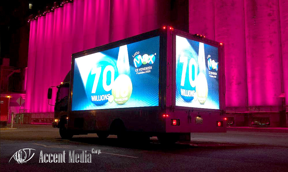 Digital Led video truck-Lotto Quebec-Lotto Max