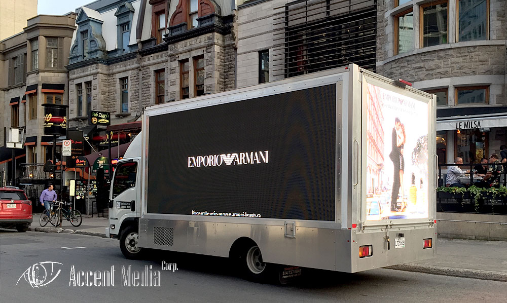 Digital Led video truck-Emporio Armani