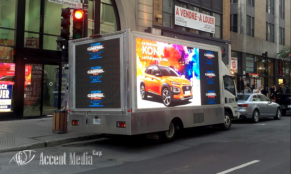 Digital Led video truck-Hyndai Gabriel Montreal