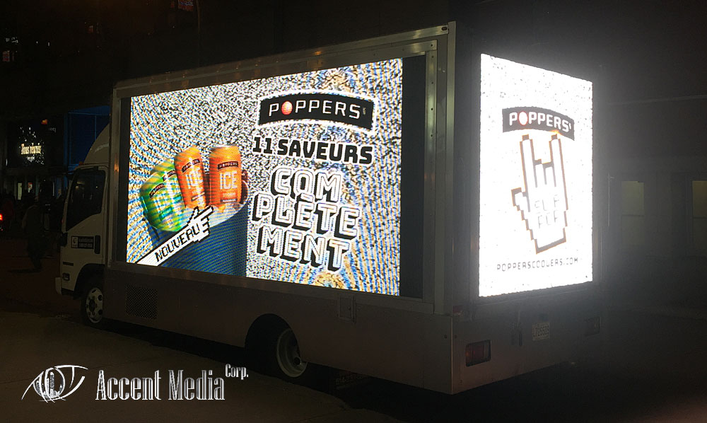 Digital Led video truck-Poppers Ice